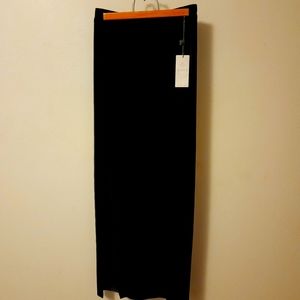 WAYF Black Velour Velvet Maxi Skirt NWT Size S